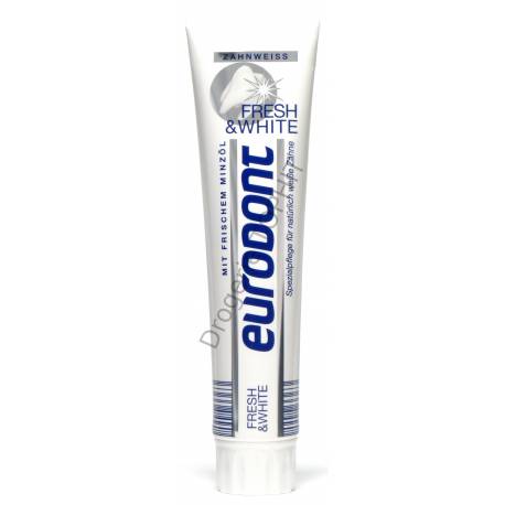 Eurodont Fresh & White Zahncreme - Ilustrační obrázek