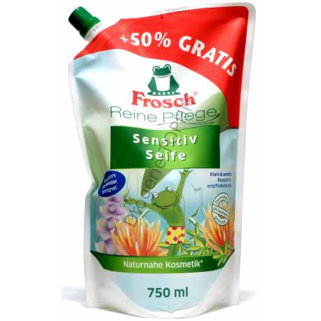 Frosch Reine Pflege Sensitiv Cremeseife +50% zdarma
