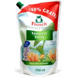 Frosch Sensitiv Cremeseife +50% zdarma